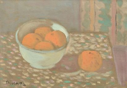 null COSGROVE, Stanley Morel (1911-2002)
Nature morte au bol de fruit
Huile sur carton-toile
Signée...