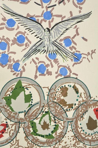 null RIOPELLE, Jean-Paul (1923-2002)
Dove of peace (Seoul 1988)
Lithograph
Signed...