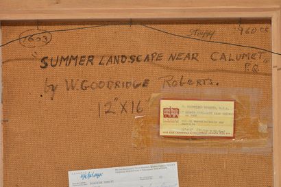 null ROBERTS, William Goodridge (1904-1974)
"Summer landscape near Calumet, P.Q."
Huile...