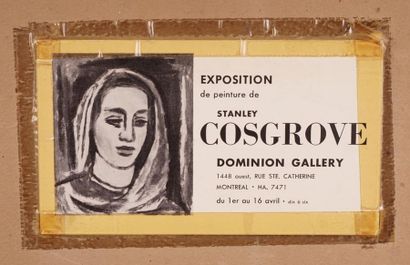 null COSGROVE, Stanley Morel (1911-2002)
"Girl with shawl"
Huile sur carton
Signée...