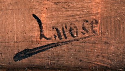 null LAROSE, Ludger (1865-1915)
Personnage florentin
Huile sur panneau de bois
Signé...