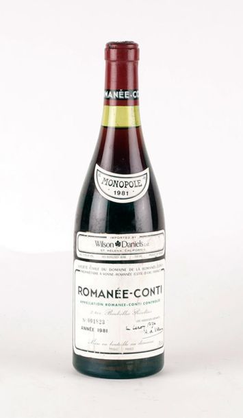null Romanée-Conti 1981, DRC - 1 bouteille
