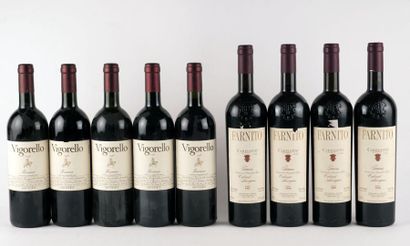 null Farnito Carpineto CS 1997, 1998 Vigorello 1997,1998 - 9 bouteilles