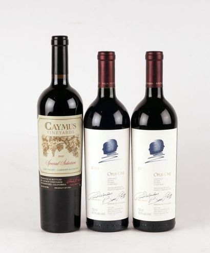 null Opus One 2007, 2009 Caymus Special Selection 2009 - 3 bouteilles