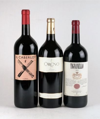 null Tignanello 2009, Il Caberlot 2007 Oreno 2010 - 3 magnums