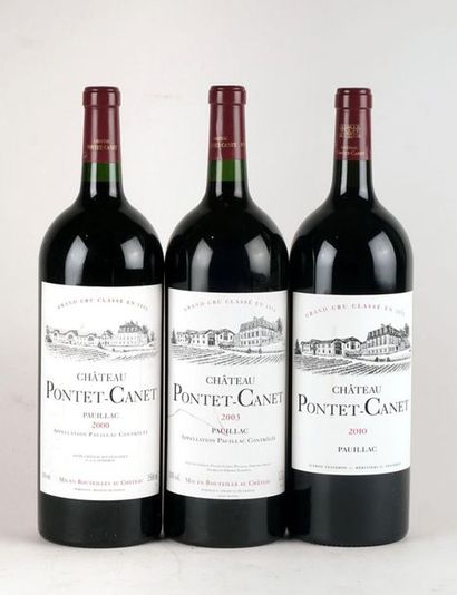 null Château Pontet-Canet 2000, 2003 2010 - 3 magnums