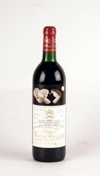 null Château Mouton Rothschild 1986
Pauillac Appellation Contrôlée
Étiquette de Bernard...