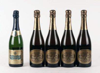 null Siècle d'Or 1990
Champagne Appellation Contrôlée
Domaine Fleury
Niveau A
4 bouteilles

Monmousseau...