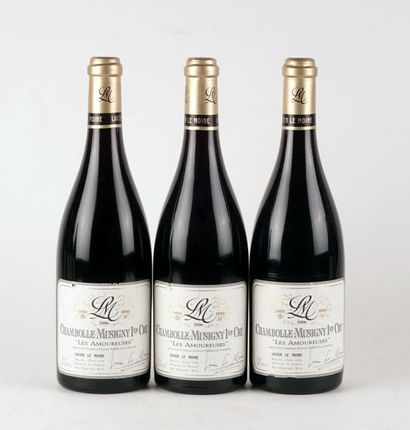 null Chambolle-Musigny 1er Cru Les Amoureuses 2006, Lucien Le Moine - 3 bouteill...
