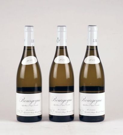 null Bourgogne (blanc) 2014, Leroy - 3 bouteilles