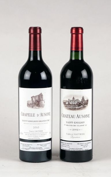 null Château Ausone 2002 Chappelle d'Ausone 2010 - 2 bouteilles