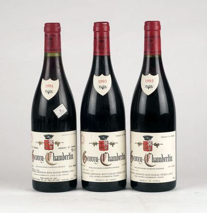 null Gevrey-Chambertin 1991 1993, Armand Rousseau - 3 bouteilles