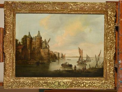 null COOKE, Edward William (1811-1880)
The port 
Oil on canvas 
Signed and dated...