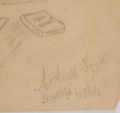 null SZYK, Arthur (1894-1951)
German military
Pencil on paper
Signed, situated, and...