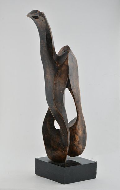 null HUET, Jacques (1932-)
Sans titre
Sculpture en bois patiné
Signée et datée: Huet...