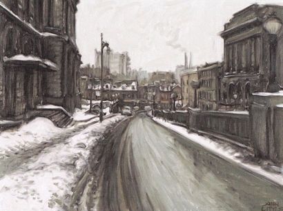 null LITTLE, John Geoffrey Caruthers (1928-)
 "Craig Street as seen from rue Notre-Dame,...