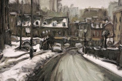 null LITTLE, John Geoffrey Caruthers (1928-)
 "Craig Street as seen from rue Notre-Dame,...