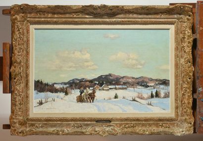 null COBURN, Frederic Simpson (1871-1960)
Sleigh
Oil on canvas
Signed and dated on...