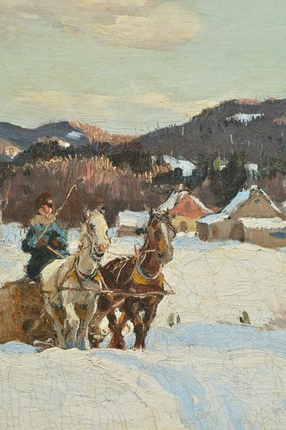 null COBURN, Frederic Simpson (1871-1960)
Sleigh
Oil on canvas
Signed and dated on...
