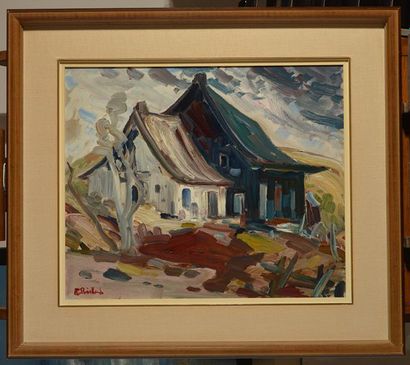 null RICHARD, René Jean (1895-1982)
Farm, Charlevoix
Oil on masonite
Signed on the...