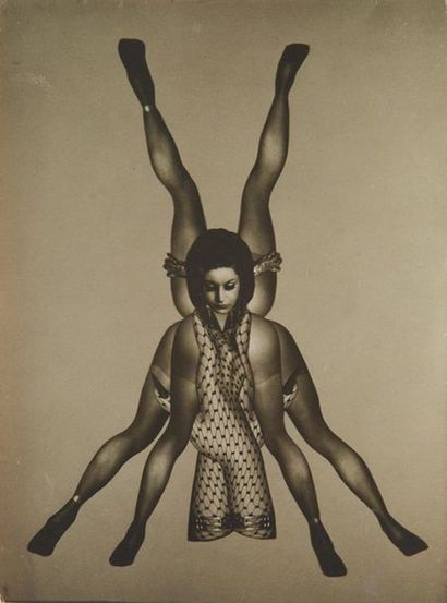 null MOLINIER, Pierre ( 1900-1967)
"Féminin pluriel est triste" (1967)
Photomontage...