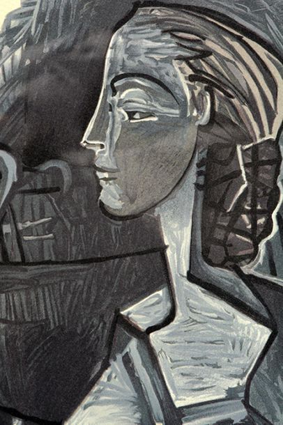 null PICASSO, Pablo (1881-1973) 
(Collection Marina Picasso)
 "Femme assise dans...