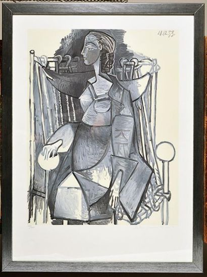 null PICASSO, Pablo (1881-1973) 
(Collection Marina Picasso)
 "Femme assise dans...