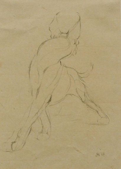 null KENWORTHY, Jonathan (1943)
"Caracal lynx"
Pencil on paper
Signed and dated on...