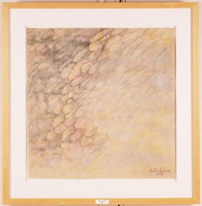 null LEFEBURE, Jean (1930-2013)
"Petite déferlante", 2009
Pastel on paper
Signed...