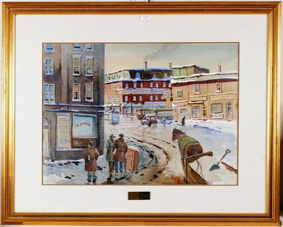 null DOMINGUE, Maurice (1908-2002)
"Craig St-Laurent", 1946
Aquarelle sur papier
Signée,...