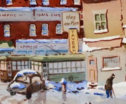 null DOMINGUE, Maurice (1908-2002)
"Craig St-Laurent", 1946
Watercolor on paper
Signed,...