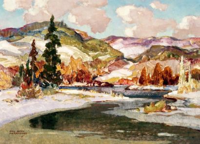 null PERRIGARD, Hal Ross ARCA (1891-1960)
"Open stream - springtime"
Signed on the...