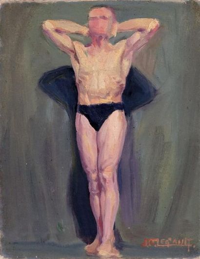 null LEGAULT, Jean-Onésime (1882-1944)
"Étude"
Oil on canvas
Signed on the lower...
