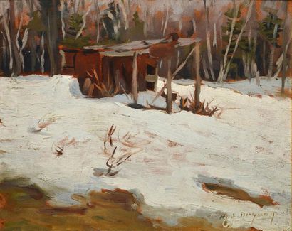 null DUGUAY, Rodolphe (1891-1973)
Untitled
Oil on board
Signed on the lower right:...