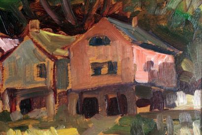 null AYOTTE, Léo (1909-1976)
Houses
Acrylic on board
Signed on the lower right :...