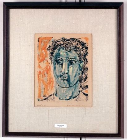 null BEAULIEU, Paul Vanier (1910-1996)
Portrait
Monotype sur papier
Signée en bas...