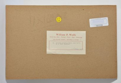 null RAPHAEL, William (1833-1914) 
"Habitant grinding grain" 
Huile sur carton 
Signée...