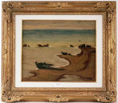null DUGUAY, Rodolphe (1891-1973)
By the sea
Oil on cardboard
Signed on the lower...