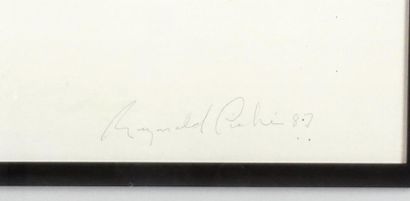 null PICHÉ, Reynald (1929-)
Sans titre
Encre et aquarelle sur papier
Signée en bas...