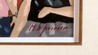 null POIRIER, Michel H. (1946-)
"Rue de Montréal", 1988
Acrylic on canvas
Signed...