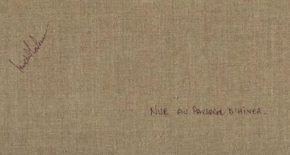 null LAPENSÉE, Michel (1947-)
"Nue au paysage d'hiver", 1982
Acrylic on canvas
Signed...