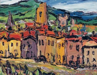 null CONSTANTINEAU, Fleurimond (1905-1981)
"Narbonne, France"
Acrylic on masonite
Signed...