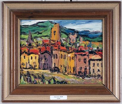 null CONSTANTINEAU, Fleurimond (1905-1981)
"Narbonne, France"
Acrylic on masonite
Signed...