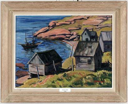 null FIELDING-DOWNES, Lionel (1900-1972)
Landscape
Acrylic on masonite
Signed ont...