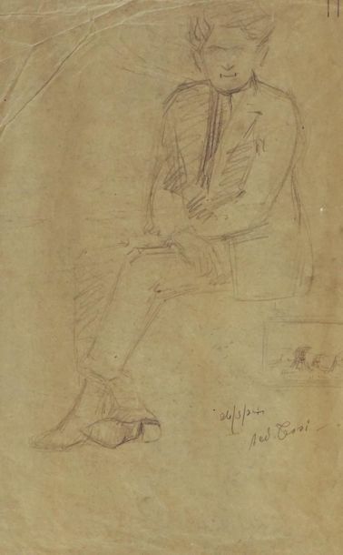 null DUGUAY, Rodolphe (1891-1973)
Portrait
Fusain sur papier
Signée en bas à droite:...