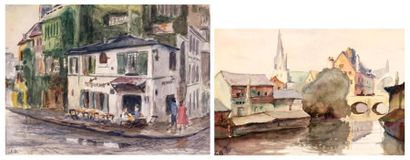 null BEDER, Jack (1910-1987)
Sans titre
Deux aquarelles
Signées en bas à gauche:...