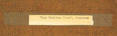 null GAGNON, René (1928-)
"Les Petites Iles"
Acrylic on masonit
Signed on the lowe...