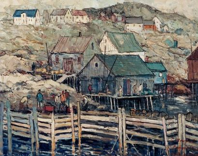 null MARICH, Geza Gordon (1913-1985)
"Peggy's Cove, Nouvelle-Écosse"
Acrylique sur...