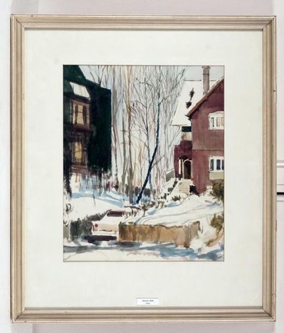 null SHOWELL, William (1905-1985)
"Westmount"
Aquarelle
Titrée et signée au dos
40.5x33cm...
