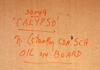 null LETOVSKY, Nathan (1925-2014)
"Calypso"
Huile sur panneau
Signée et datée en...